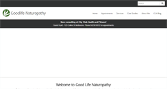 Desktop Screenshot of goodlifenaturopathy.com